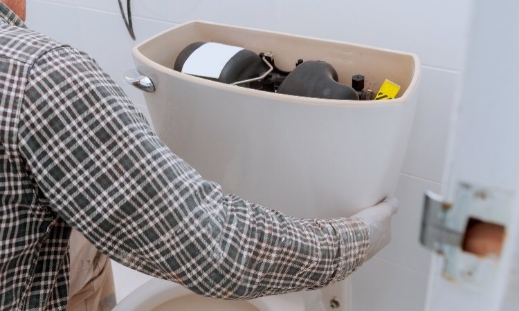 replace a toilet tank
