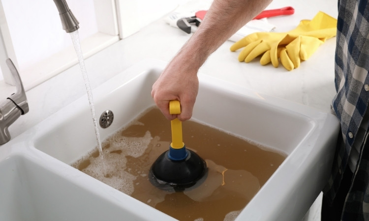 bathroom sink not draining