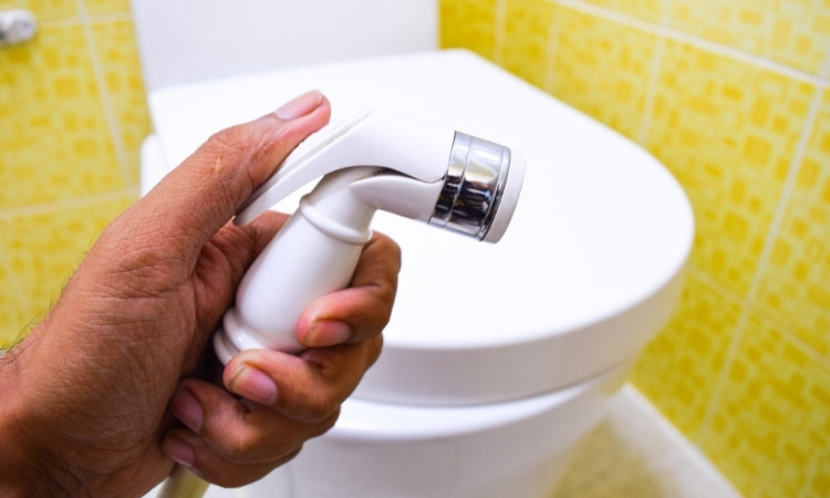 Bidet spray has low water pressure